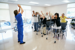 Being active helps promote independence in seniors.