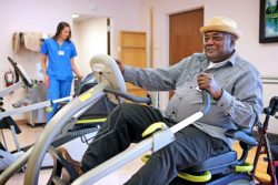 Physical therapy at the Senior LIFE Health and Wellness Center.