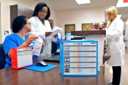 Medication staff at a Senior LIFE Health and Wellness Center.