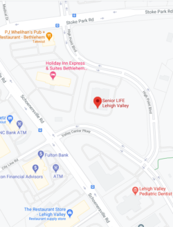 Senior Life - Lehigh map